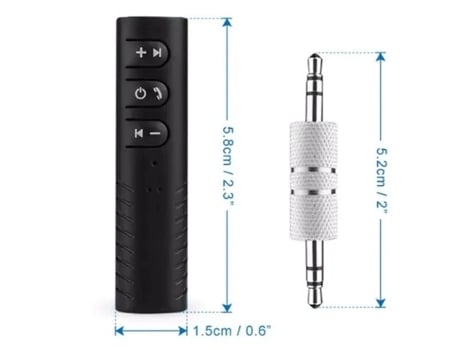 Receptor Bluetooth con adaptador de 3,5 mm