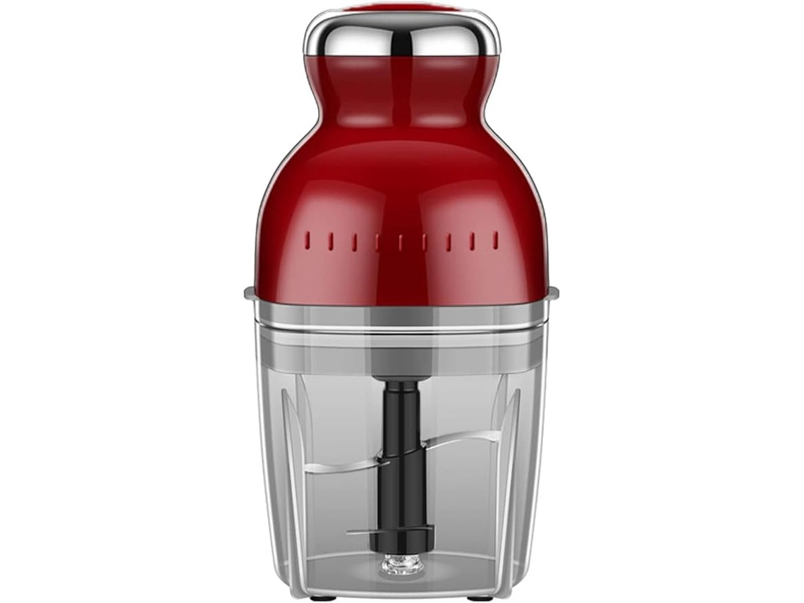 Licuadora multifunción Digitallab, exprimidor de frutas y picadora de carne, con varios accesorios (roja)