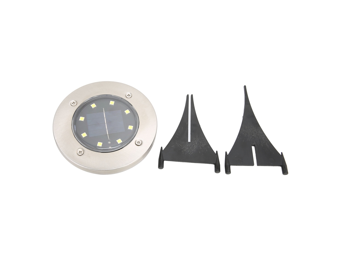 Luces solares de suelo (8 LED, resistentes al agua)