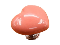 Portabotones de inodoro con forma de corazón rosa para uñas largas