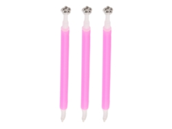 3 Unidades De Palitos Magnéticos Para Esmalte De Uñas Uv Gel, Herramienta Magnética Para Manicura, Color Rosa.