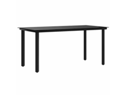 Maison Exclusive - Mesa De Jantar Para Jardim 160x80x74 Cm Aço/vidro Temperado