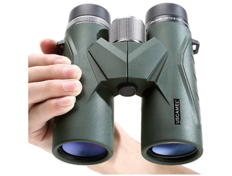 Prismáticos Prismáticos Compactos Potentes de Techo 10X42 con Bolsa de Transporte y Correa Adecuados para Niños Teatro Observación-Verde