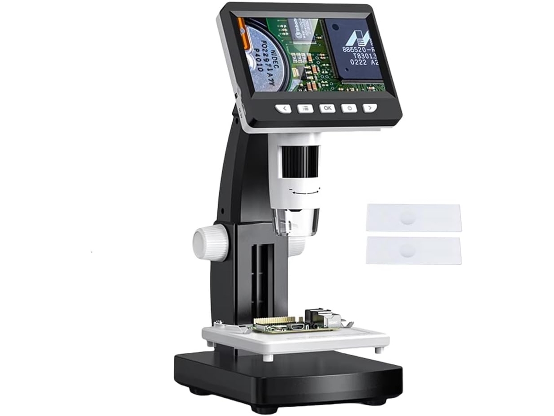 Microscopio Digital 1000x Con Pantalla De 2mp 1080p Para Soldadura De Monedas, Compatible Con Pc /
