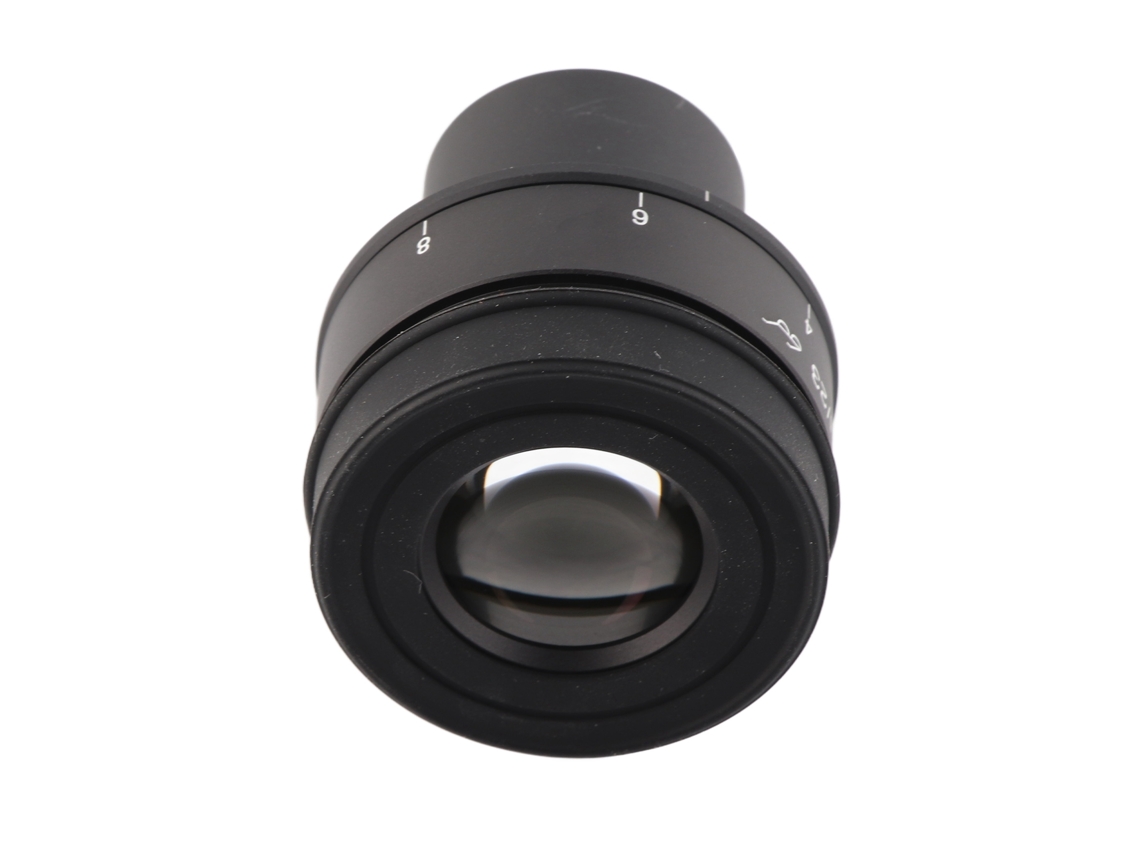 TRUYUETY Ocular de Microscopio 10x Ajustable Campo Grande en Aleación de Aluminio con Alta Transparencia SWHN10X H23