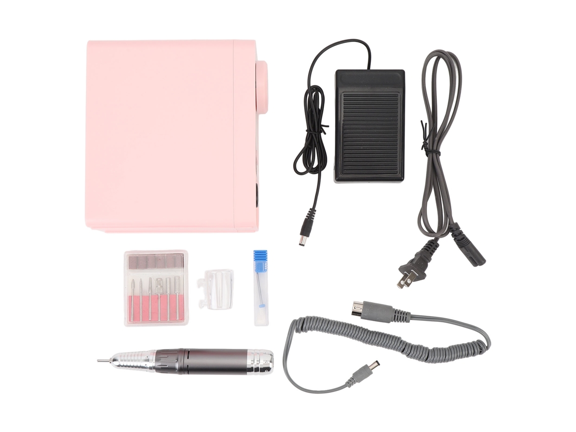 Kit de taladro eléctrico profesional para uñas Rebe, 0-35000 rpm, para uso doméstico y profesional, enchufe estadounidense.