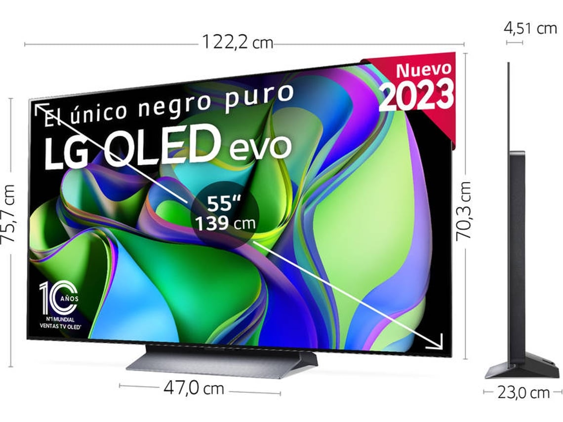 TV LG OLED55C35LA (OLED - 55'' - 140 cm - 4K Ultra HD - Smart TV