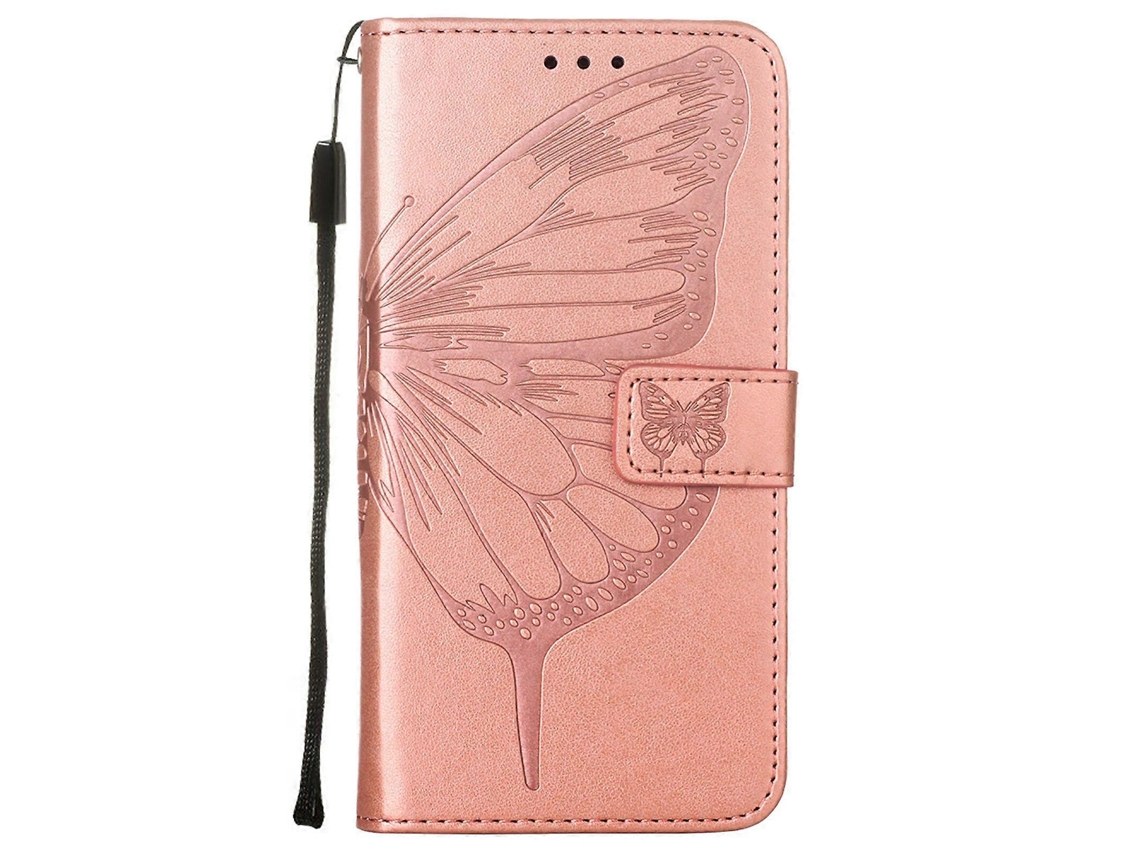 Funda Abatible Para Oppo Find X2 Lite, Funda De Cuero Premium Con Relieve Magnético - Oro Rosa