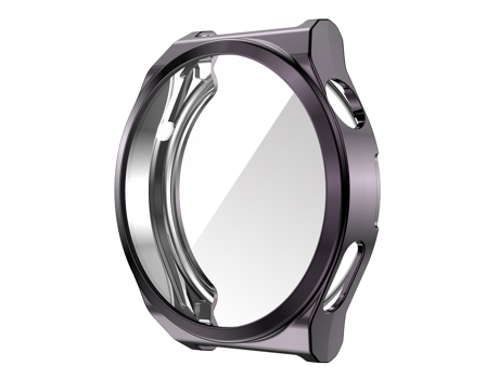 Huawei Watch GT 3 Pro 46 mm ENKAY Estuche de cobertura total de TPU suave galvanizado con protección de pantalla (gris)