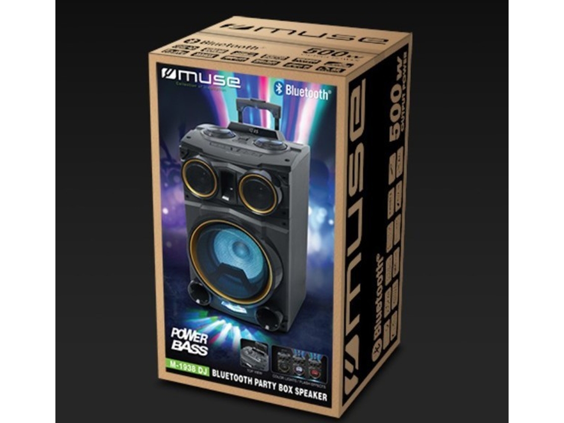 Altavoz Bluetooth portátil Muse M1938Dj