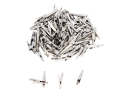 100 Pinzas De Cocodrilo De Acero Aleado De 35 Mm Para Experimentos Eléctricos De Coches Caseros.