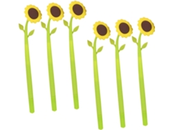 Bolígrafos Con Diseño De Girasol, Ideales Para Fiestas De Niñas. Bolígrafos Florales Para Tareas Escolares.