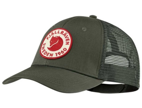 Sombrero para Hombre FJÄLLRÄVEN 1960 Logo Långtradarkeps Verde para Montaña (S - M)