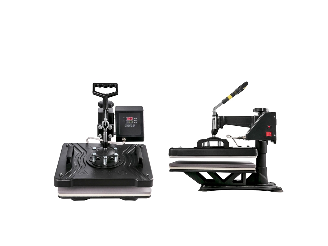 Máquina de prensado térmico, diseño con rotación de 360°, controles fáciles de usar, 6 en 1, 12 x 15 pulgadas.