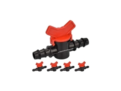 Pack 10 X Llave De Paso Riego Goteo 16Mm SUINGA