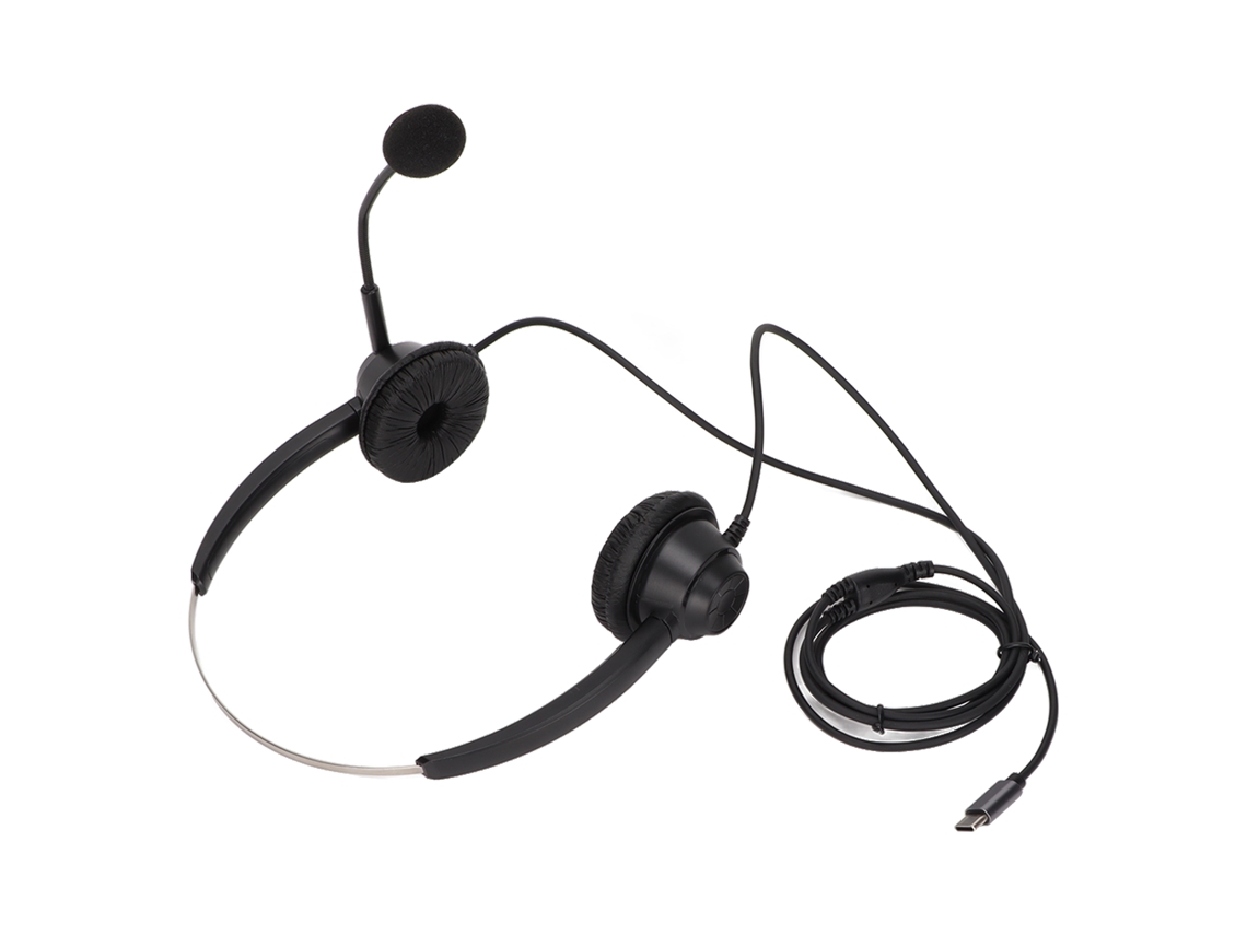 Auriculares Binaurales Profesionales H360-type-c Con Micrófono Con Cancelación De Ruido Para Centros De Llamadas, Cursos En Línea Y Conferencias.