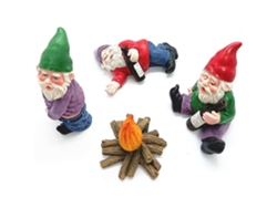 Adornos de resina en miniatura para decoración de jardín