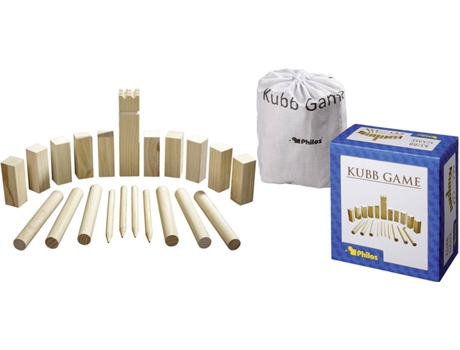 Philos Pinewood Kubb juego original 31x28cm
