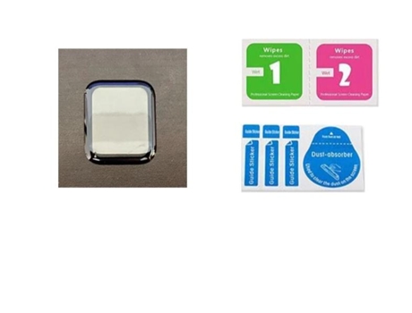 Protector de Pantalla SLOWMOOSE Vidrio Templado con Cobertura Completa para Da Serie de Reloj Apple (1 Unidad - para Serie 123 38Mm)