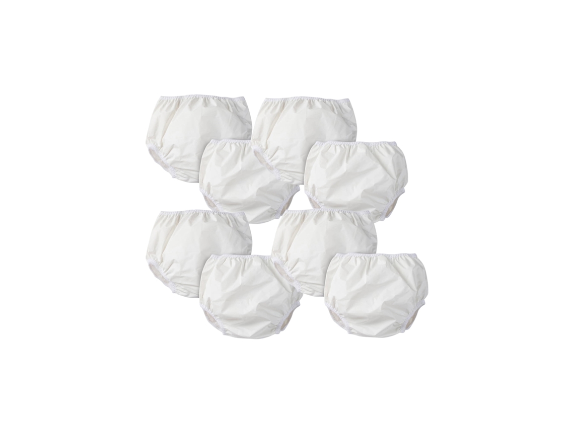 Pañales de baño unisex para bebés y niños pequeños, fáciles de poner y quitar con broches laterales, pañales de baño lavables para bebés que S