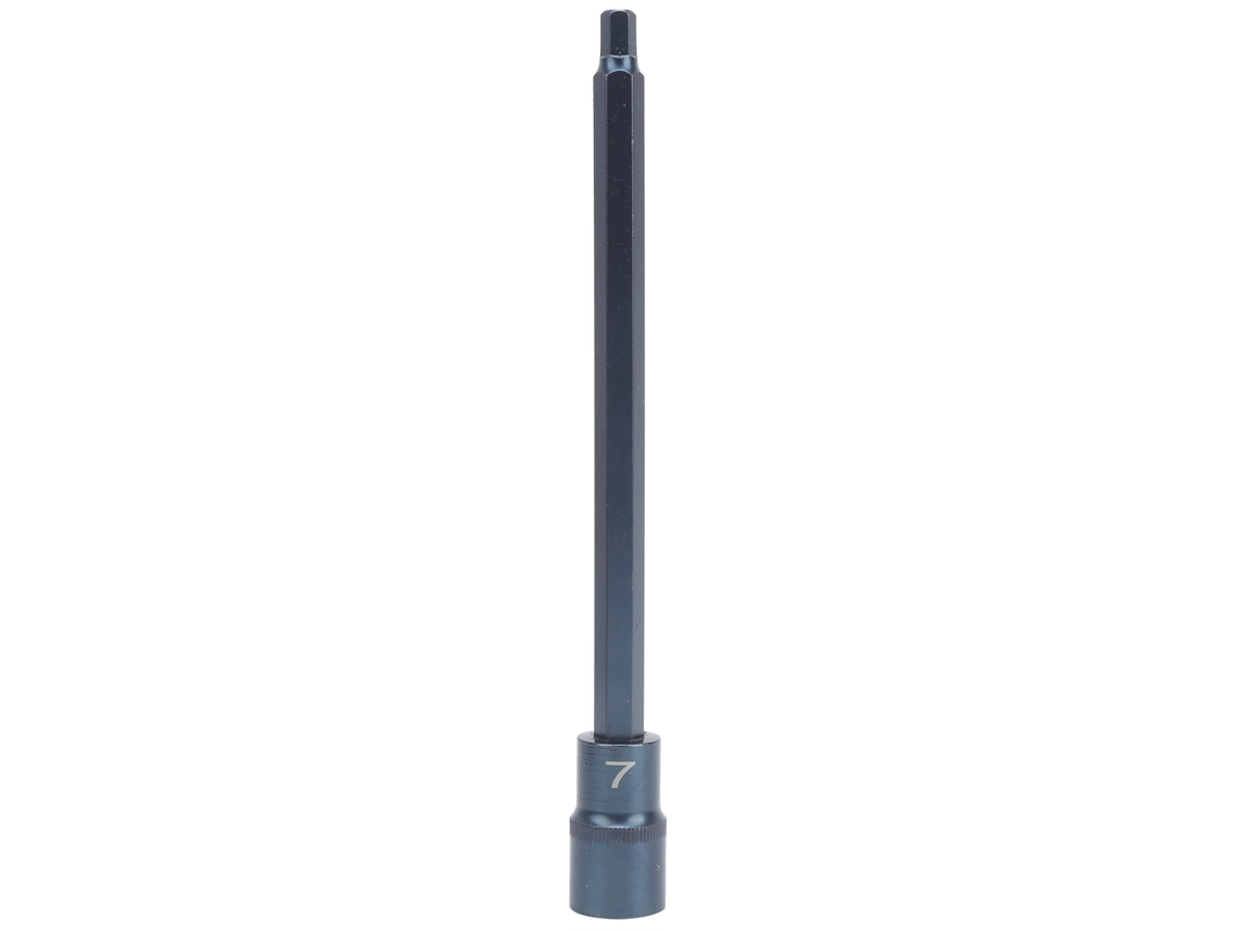 Llave De Vaso Hexagonal Con Interfaz Cuadrada De 1/2 Pulgada, Acero Aleado S2, Para Herramientas Industriales.