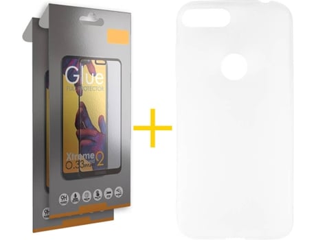 Carcasa + Protector Alcatel 1S 2019 SKYHE Lisa Transparente 79680