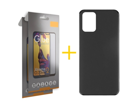 Kit Carcasa + 2 Protectores de Pantalla para Xiaomi Redmi 10 2022 SKYHE Negro