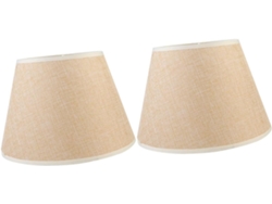 Lámpara De Mesa De Lino Suave Para Sala De Estar, Diseño Beige