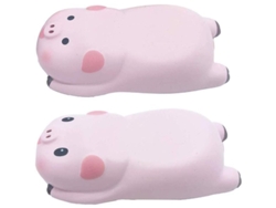 Alfombrilla De Ratón Con Reposamuñecas, Diseño Ergonómico De Minicerdito De Dibujos Animados (2 Unidades, Rosa)