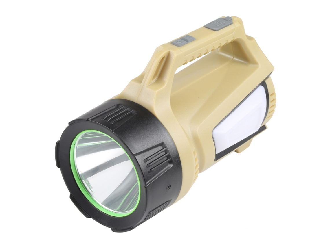 Linterna LED multifuncional recargable con pantalla digital, 1200-1500 lúmenes. Mdug