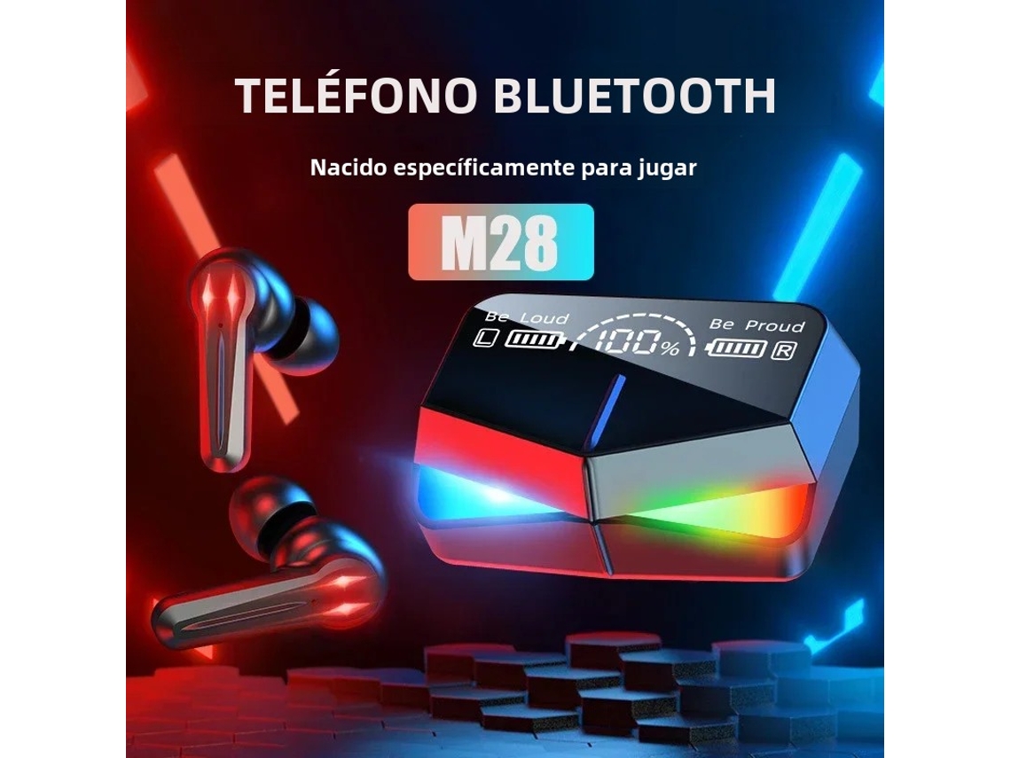 Fones de Ouvido Bluetooth MDUG 5.3 para Esportes com Microfone e Estojo de Carregamento