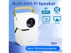 Proyector Hd Mini Para El Hogar Con Proyección De Pantalla De Teléfono Móvil Y Enchufe Uk