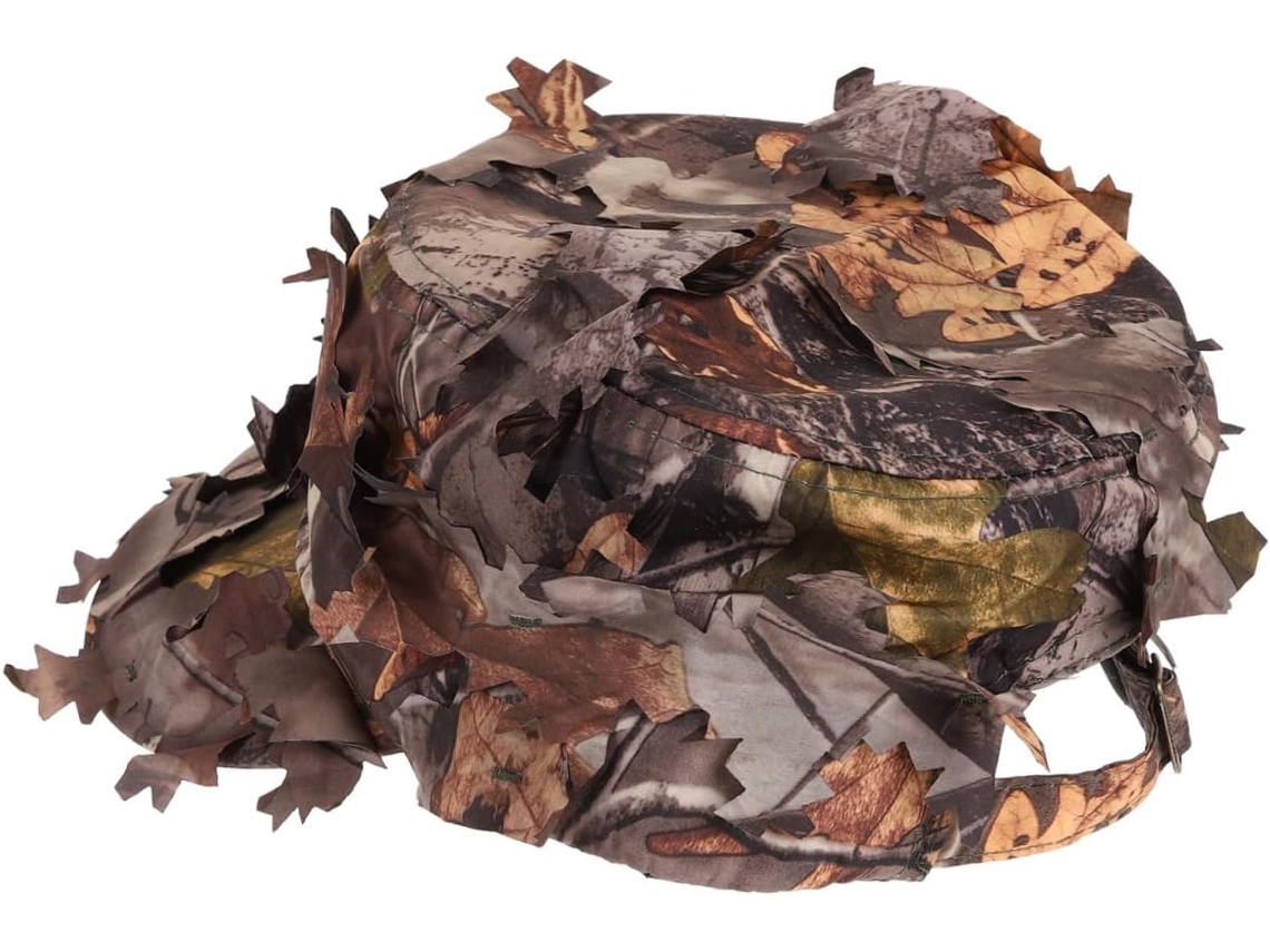 Conjunto De 3 Piezas De Sombrero De Caza De Camuflaje Con Decoración
