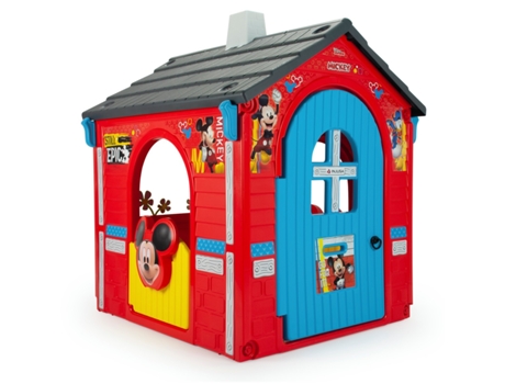 Casa de Juegos INJUSA Mickey Mouse Club House Roja (Edad Mínima: 3 años - 109 x 98 x 124 cm)