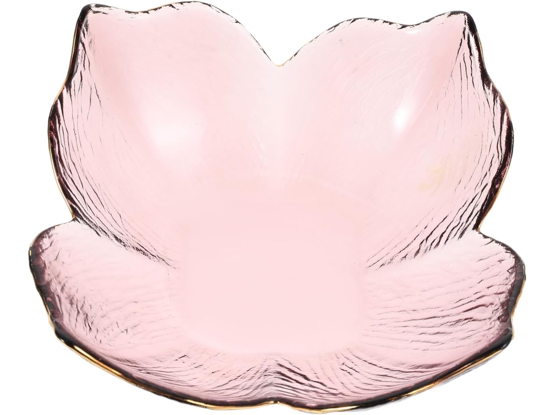 Bol De Vidrio Transparente De Forma Irregular Para Ensaladas, Frutas, Postres O Para Servir.