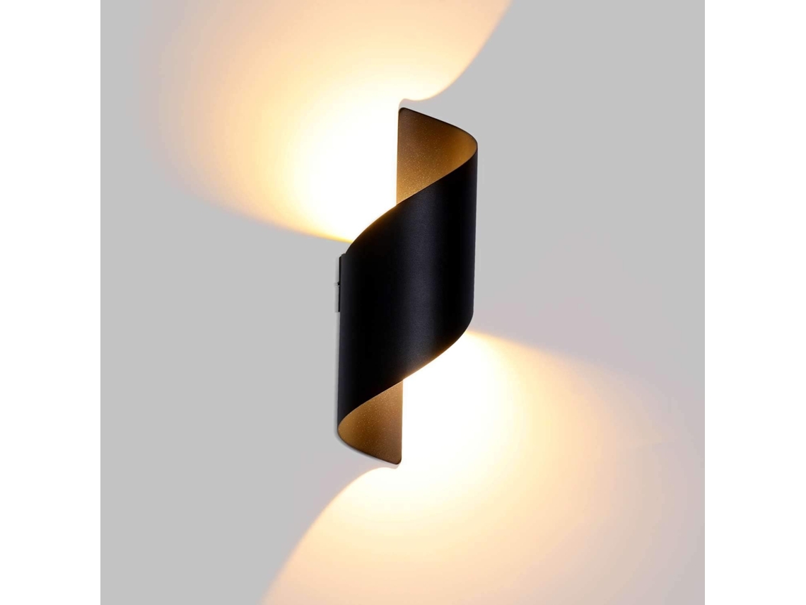 Lâmpada Parede Led Exterior Ip66 12w, Preto ZYBLSSBB