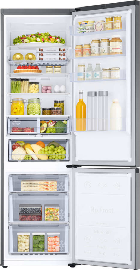Frigorífico Combi SAMSUNG RB38T675CS9/EF (No Frost - 203 cm - 385 L - Inox)