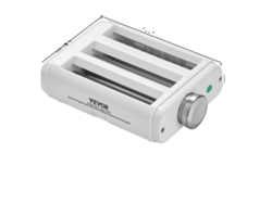 Accesorio para rodillo de pasta Vevor, acero inoxidable duradero, 8 ajustes de grosor, 3 en 1