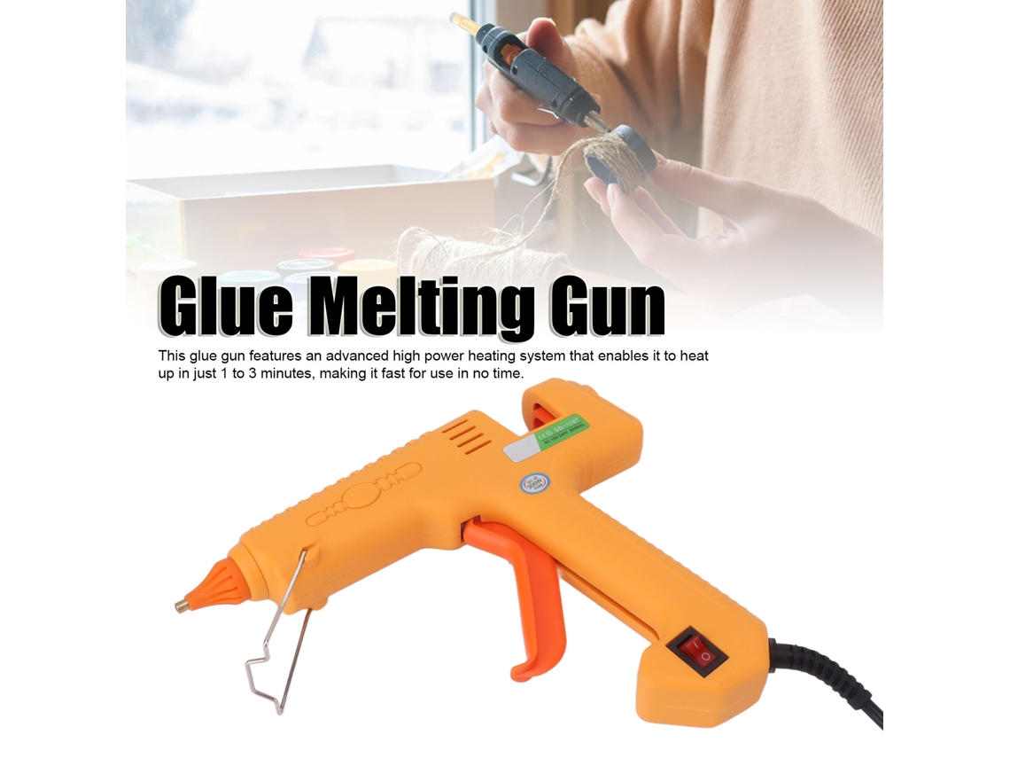 Mini pistola de pegamento caliente de 300 W para reparaciones y manualidades.