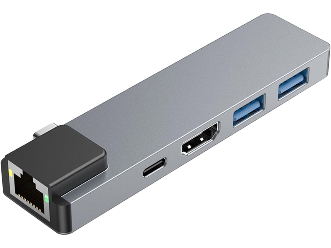Los Adaptadores Multifuncionales Usb-c Permiten Una Transmisión Pd100w Y Una Visualización Nítida De Hdtv 4k A 30 Hz En Un Pc.