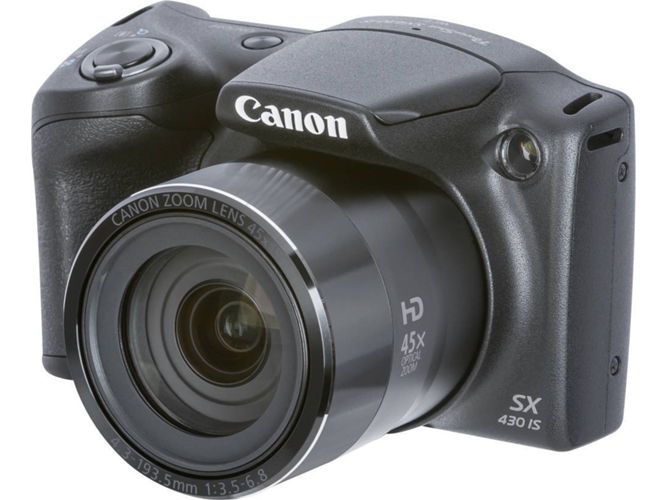 Camara Compacta Canon Powershot Sx430 Is Negro 20 Mp Iso Auto A 1600 Zoom Optico 45x Worten Es