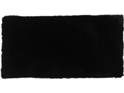 Alfombrilla De Escritorio Negra De Felpa Corta De 40 X 80 Cm, Impermeable Y Antideslizante.