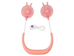 Ats-ventilador De Cuello Recargable Usb Portátil Ventilador Electrónico De Enfriamiento Para Exterior Viajes Oficina Gimnasio Naranja
