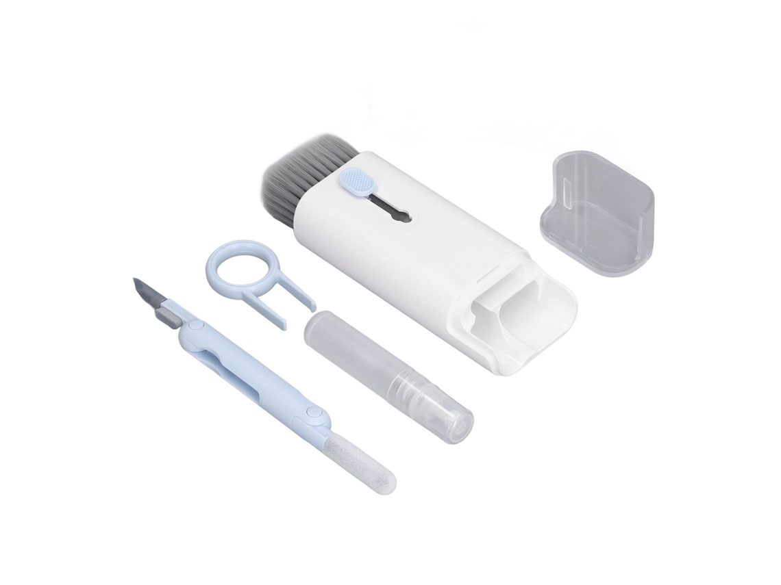 Kit De Limpieza Multifuncional 7 En 1 Para Teclado, Auriculares Y Cámara - Azul Claro