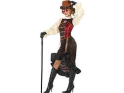 Disfraz de Mujer DISFRAZZES Marrón Steampunk (Talla: S - 34/38)