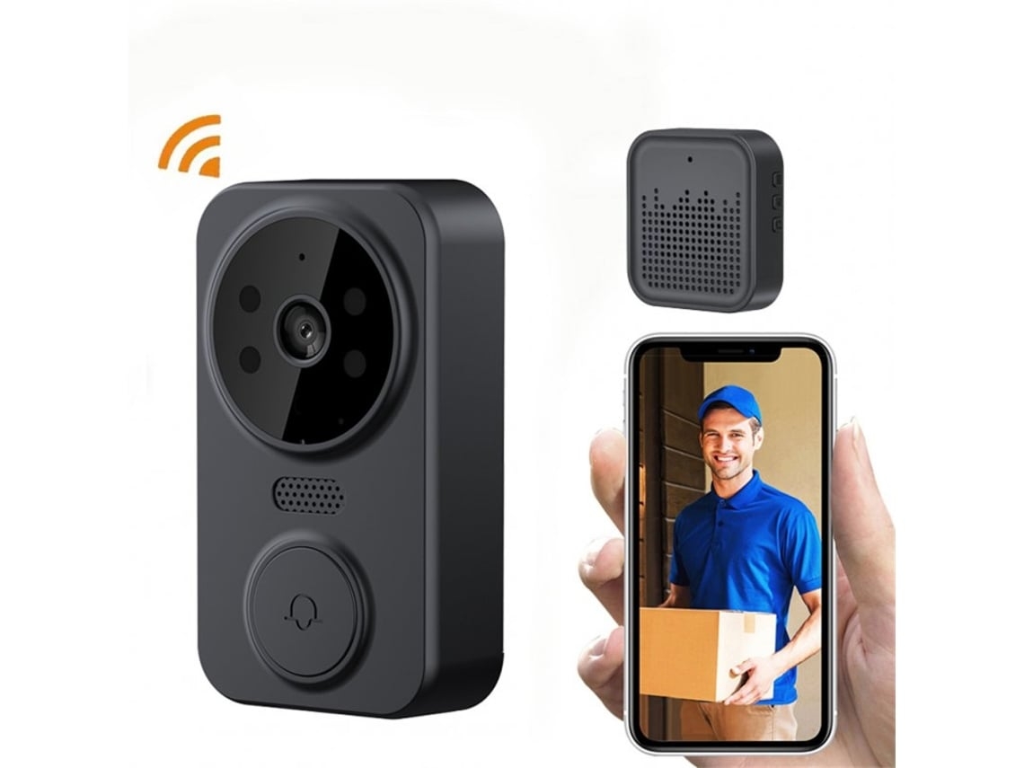 Wi-fi Interfone De Campainha Visual Inteligente Câmera Bidirecional Comunicador Infravermelho Controle Remoto De Visão Noturna*