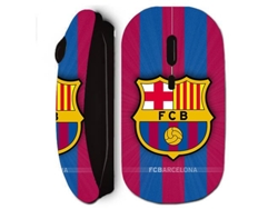 Ratón inalámbrico negro con el logotipo del FC Barcelona Maniacase