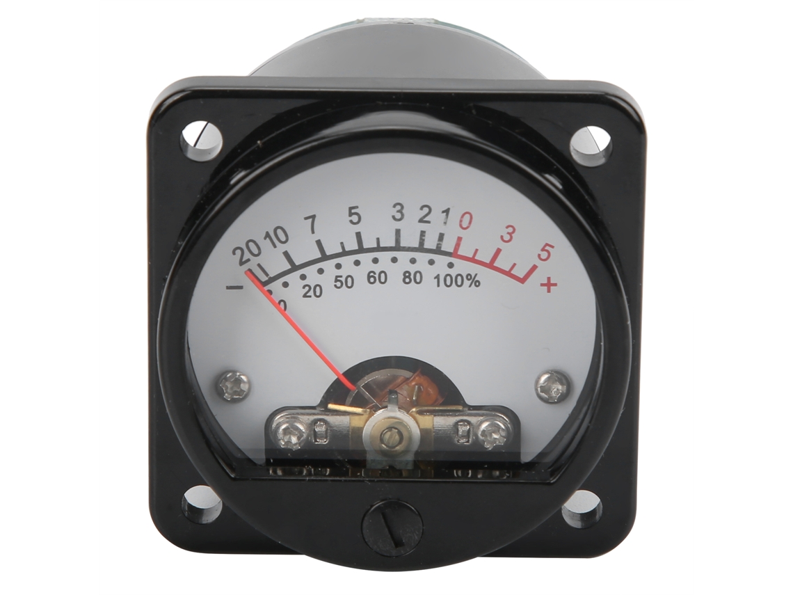 Medidor Vu De 45 Mm Con Placa Controladora Y Retroiluminación, Indicador De Nivel De Audio Para Amplificadores De 5w-60w Dc500ua Blanco
