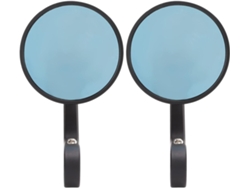 Retrovisores De Moto Bleu Convexes Haute Définition Para Guidon En Alliage D'aluminum 17-19 Mm
