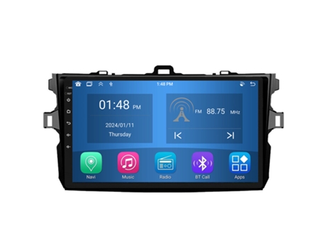 Autoradio 4GB RAM64GB ROM ROVERONE para Toyota Corolla 10 E140 E150 2006 - 2013 CarPlay Android Coche Radio Bluetooth Navegación